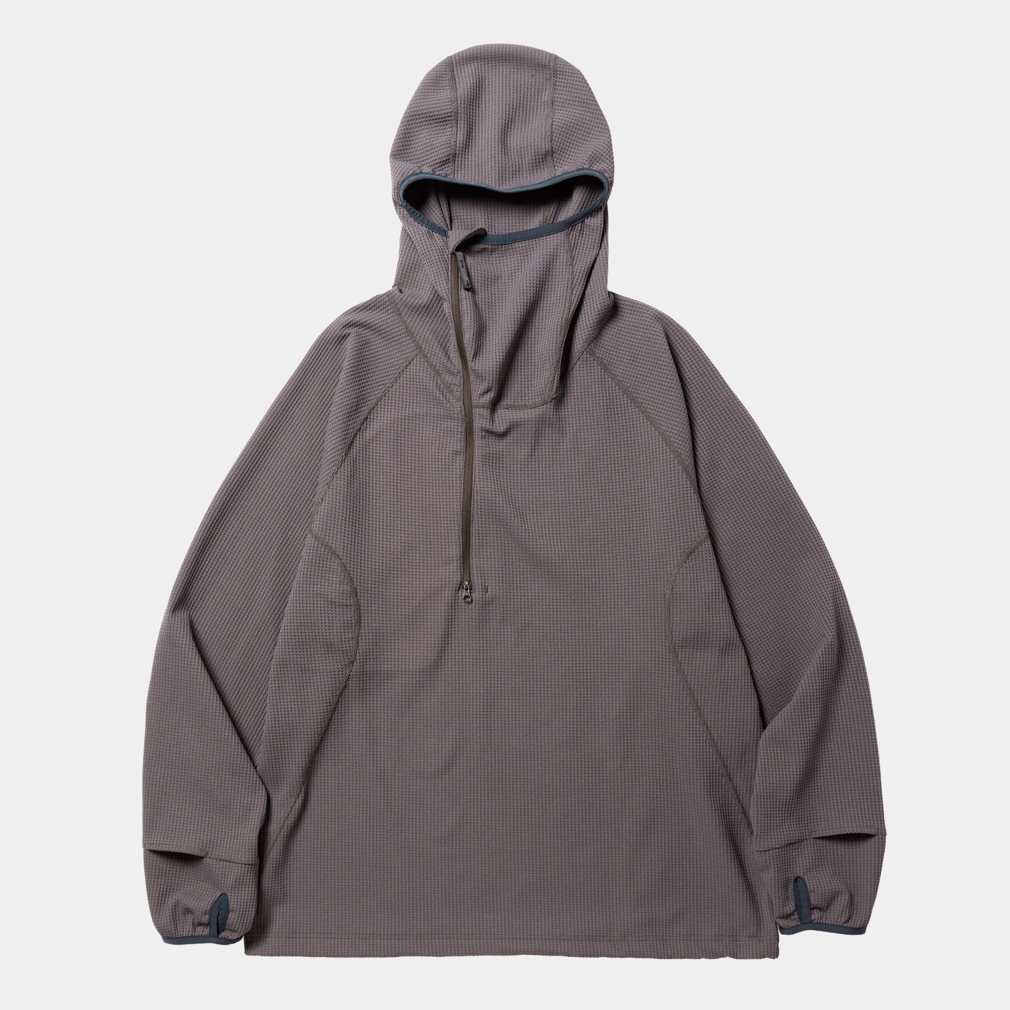 SOLOTEX Waffle Balaclava Hoodie(Charcoal)/MW-CT25206 – meanswhile