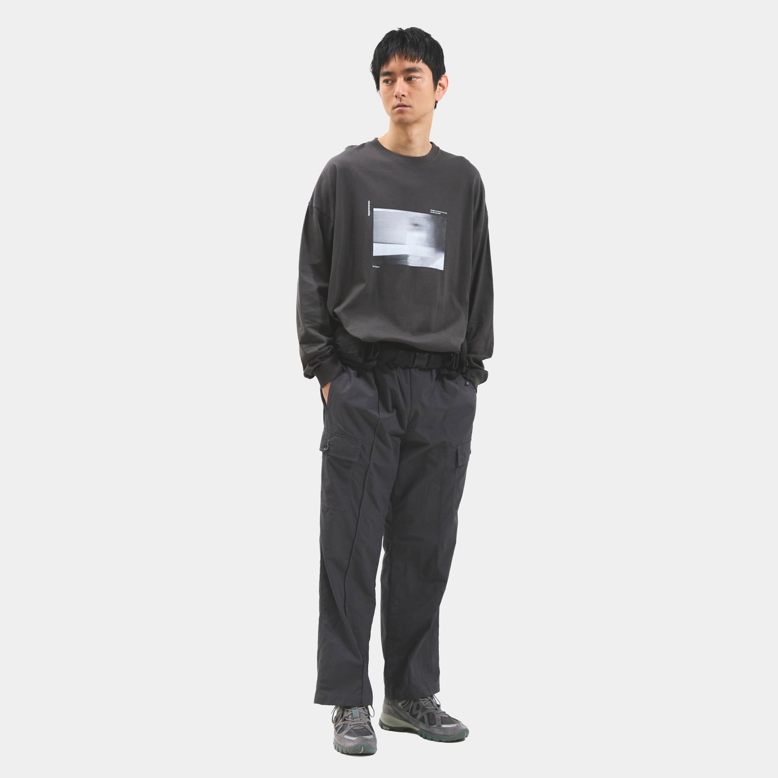 Nylon Easy Cargo Slacks (Off Black)/MW-PT25201 – meanswhile 公式