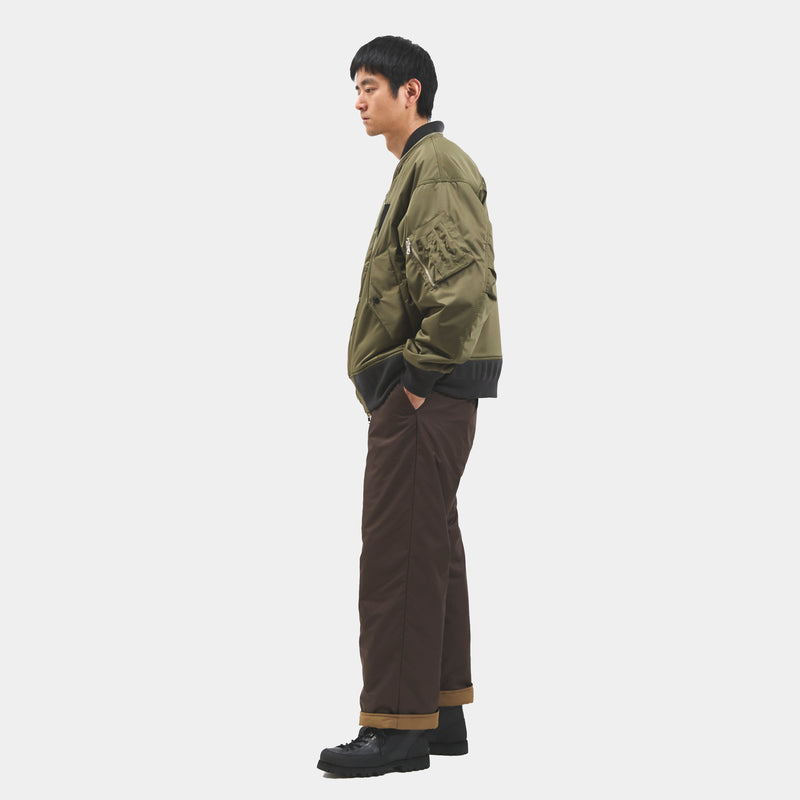 나일론 X 비버 가역성 MA1 (Off Black)/MW-JKT25213