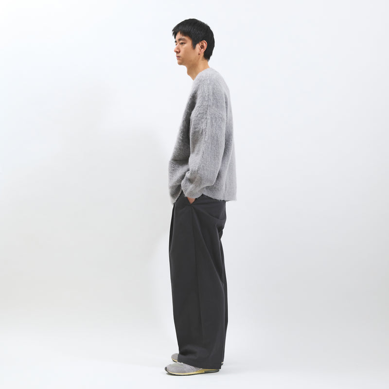 Charcoal High-Waist Slacks (Charcoal)/MW-PT25202 드레스