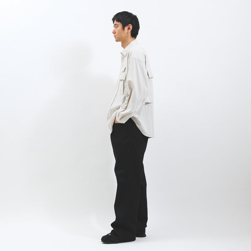 페이드 데님 랩 PT“플레어”(Off Black)/MW-PT25206