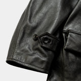 Anonymous Leather Work JKT(OFF BLACK)/MW-JKT26201