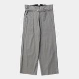 Cotton Wool Wrap Trousers(GREY)/MW-PT26205