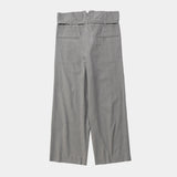 Cotton Wool Wrap Trousers(GREY)/MW-PT26205