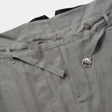 Cotton Wool Wrap Trousers(GREY)/MW-PT26205