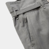 Cotton Wool Wrap Trousers(GREY)/MW-PT26205