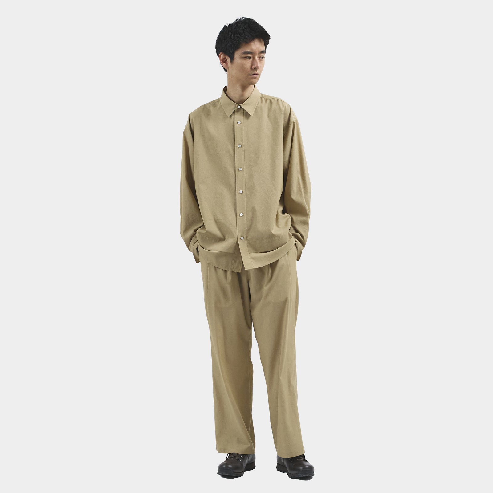パンツ meanswhile Military slacks Work Pants Breathable Wide Slacks(Off Black)/MW-PT25109 – meanswhile