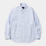 Imperial Poplin Side Slit L/S SH(SAX STRIPE)/MW-SH26202