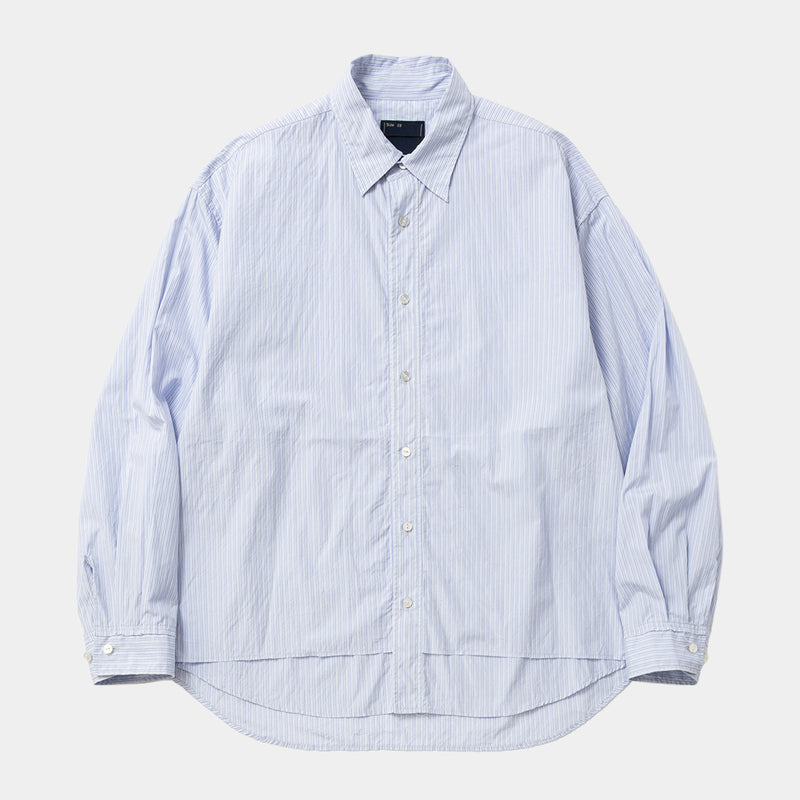 Imperial Poplin Side Slit L/S SH(SAX STRIPE)/MW-SH26202
