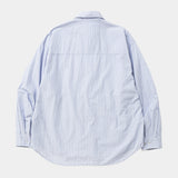Imperial Poplin Side Slit L/S SH(SAX STRIPE)/MW-SH26202