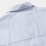 Imperial Poplin Side Slit L/S SH(SAX STRIPE)/MW-SH26202
