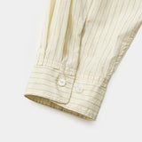 Imperial Poplin Side Slit L/S SH(NATURAL STRIPE)/MW-SH26202