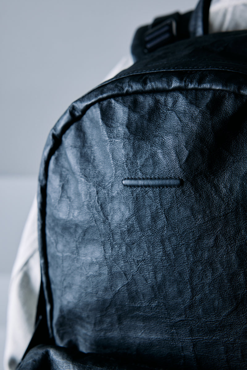 meanswhile × objcts.io Dyneema® Leather Daypack "Common"(BLACK)/MW-AC26101