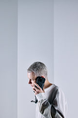 objcts.io × meanswhile Dyneema® Leather iPhone accessory Sholder Wallet(BLACK)/MW-AC26102