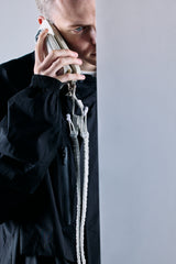 objcts.io × meanswhile Dyneema® Leather iPhone accessory Sholder Wallet(WHITE)/MW-AC26102