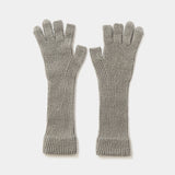 Cotton Cupra Knit Arm Warmer (Greige) /MW-AC26215
