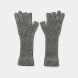 Cotton Cupra Knit Arm Warmer (Charcoal) /MW-AC26215