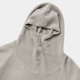 Cotton Cupra Knit Balaclava Hoodie(Greige)/MW-KT26202