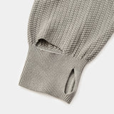 Cotton Cupra Knit Balaclava Hoodie(Greige)/MW-KT26202
