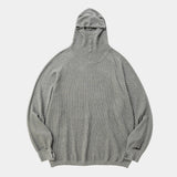 Cotton Cupra Knit Balaclava Hoodie(Charcoal)/MW-KT26202