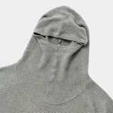 Cotton Cupra Knit Balaclava Hoodie(Charcoal)/MW-KT26202