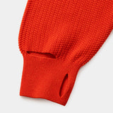 Cotton Cupra Knit Balaclava Hoodie(Red)/MW-KT26202