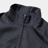 Merino Wool Stand Collar Blouson(NAVY STRIPE)MW-JKT26202