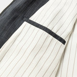 Merino Wool Stand Collar Blouson(GREY STRIPE)MW-JKT26202