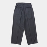 Merino Wool High-waist Slacks(NAVY STRIPE)/MW-PT26201