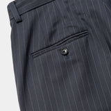 Merino Wool High-waist Slacks(NAVY STRIPE)/MW-PT26201