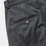 Merino Wool High-waist Slacks(GREY STRIPE)/MW-PT26201