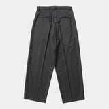 Merino Wool High-waist Slacks(OFF BLACK)/MW-PT26201