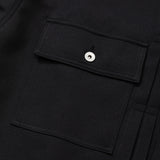 Pleated Sleeve Blouse (Black)/MW-JKT23203