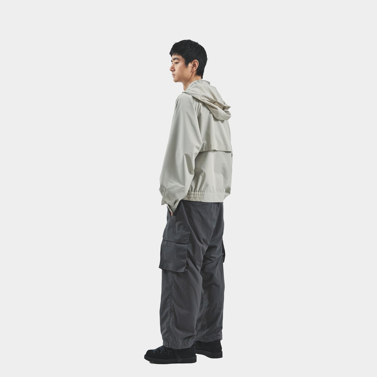 Old School Windbreaker(Ash Grey)/MW-JKT24204 – meanswhile
