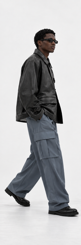 Anonymous Leather Work JKT(OFF BLACK)/MW-JKT26201