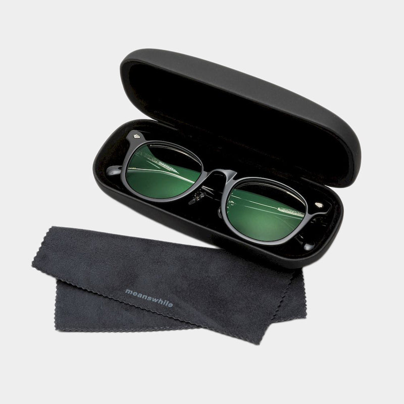 Flip-up Transition Color Glasses “Neutral Color”(Black×Pilot Green)/MW-AC24114