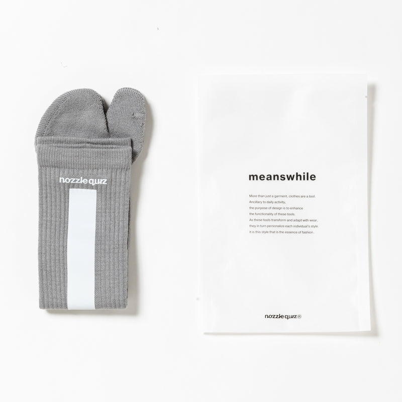 “Tabi” Tube Socks (LIight Grey) / MW-AC24209