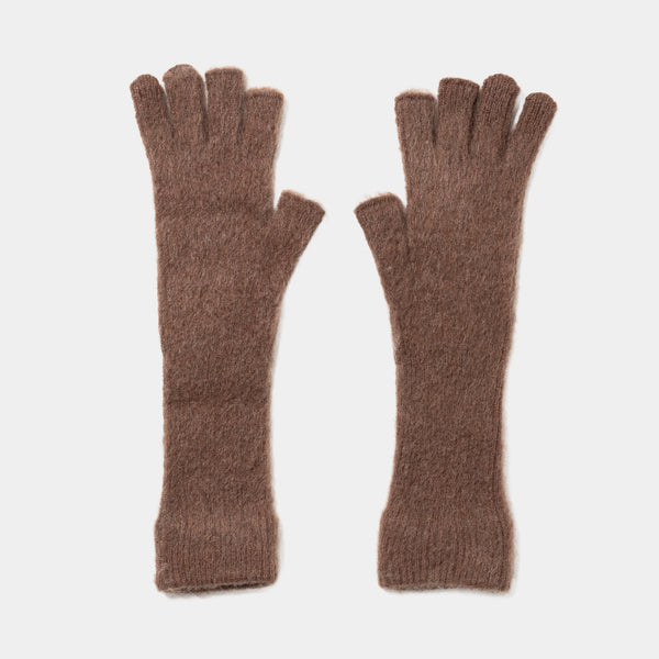 Mohair Knit Arm Warmer(Brown)/MW-AC25220