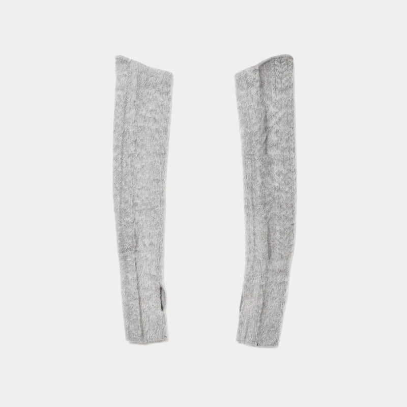 Mohair Knit Arm Sleeve(Grey)/MW-AC25221