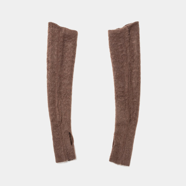 Mohair Knit Arm Sleeve(Brown) /MW-AC25221