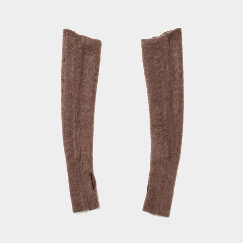 Mohair Knit Arm Sleeve(Brown) /MW-AC25221