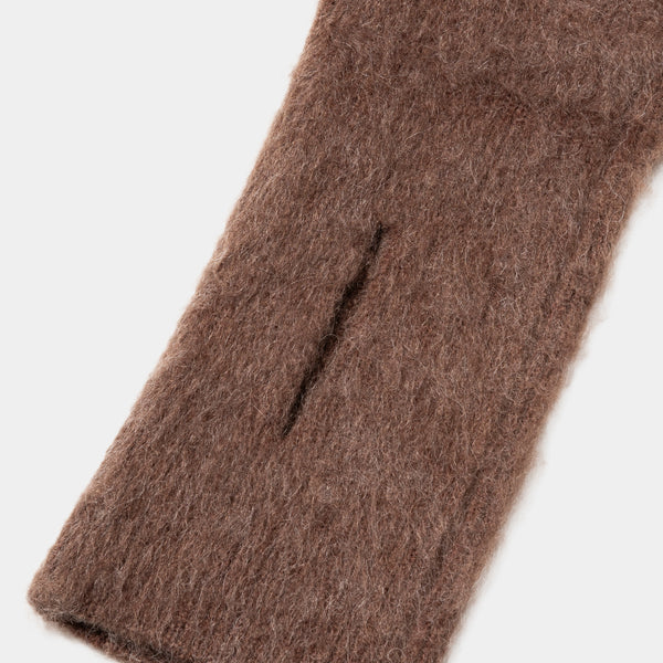 Mohair Knit Arm Sleeve(Brown) /MW-AC25221