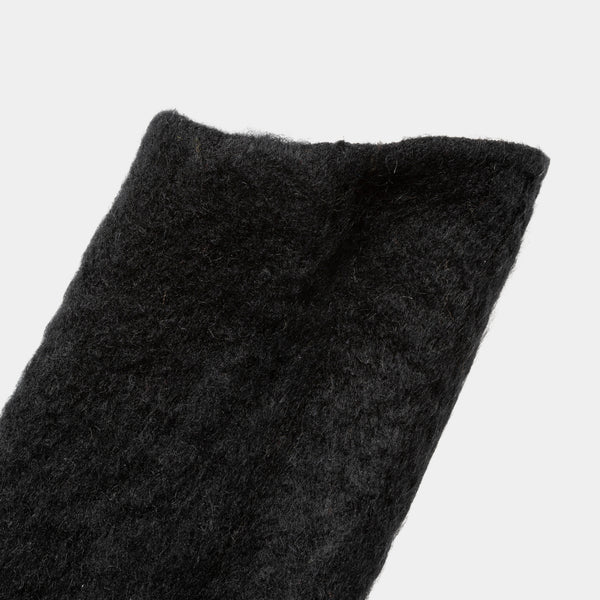 Mohair Knit Arm Sleeve(Off Black) /MW-AC25221