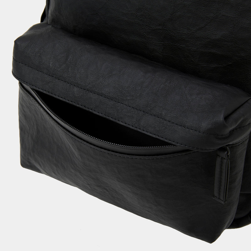 meanswhile × objcts.io Dyneema® Leather Daypack "Common"(BLACK)/MW-AC26101