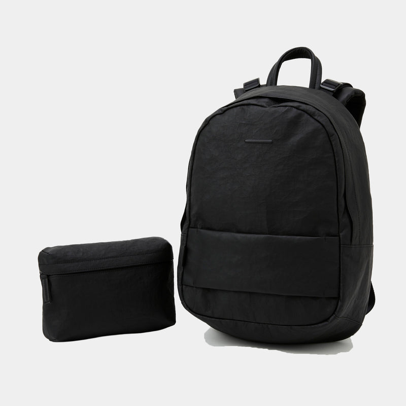 meanswhile × objcts.io Dyneema® Leather Daypack "Common"(BLACK)/MW-AC26101
