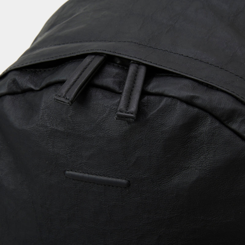 meanswhile × objcts.io Dyneema® Leather Daypack "Common"(BLACK)/MW-AC26101