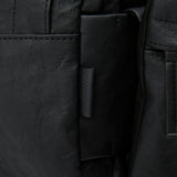 meanswhile × objcts.io Dyneema® Leather Daypack "Common"(BLACK)/MW-AC26101
