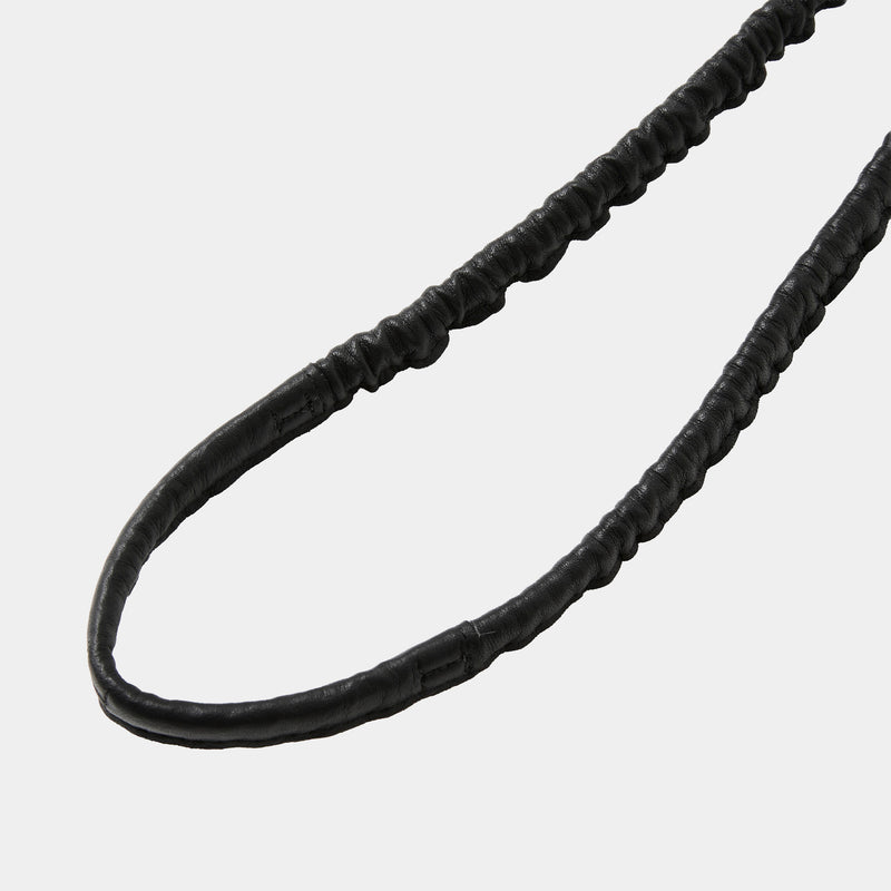 objcts.io × meanswhile Dyneema® Leather iPhone accessory Sholder Wallet(BLACK)/MW-AC26102