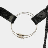 Bungee Leather Neck Strap(OFF BLACK)/MW-AC26201
