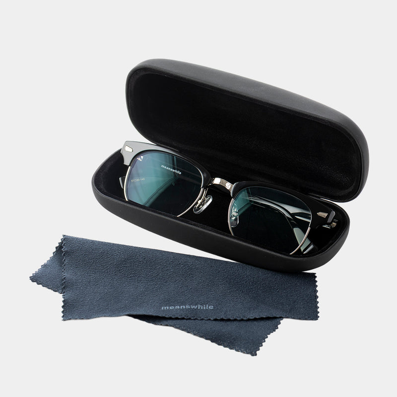 小物 meanswhile Flip-up Transition Glasses Flip-up Transition Color Glasses “Neutral Color” Type2(BLACK×PILOT